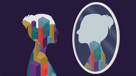 Illustrazione di una persona che riflette su se stessa