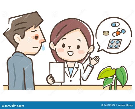 illustrazione di un terapeuta che ascolta un paziente con empatia