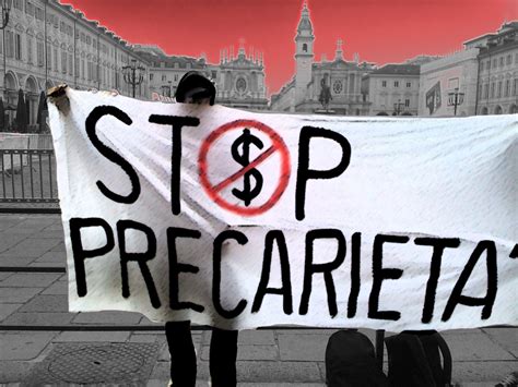 Manifestazione contro la precarietà lavorativa