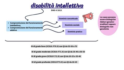 Diagramma dei criteri diagnostici del DSM-5 per la disabilità intellettiva