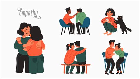 Abstract representation of communication and empathy in therapy
