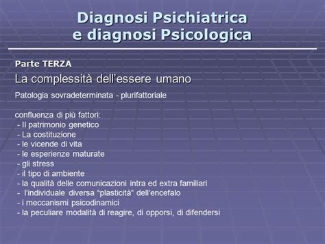 Illustrazione della complessità della diagnosi psichiatrica