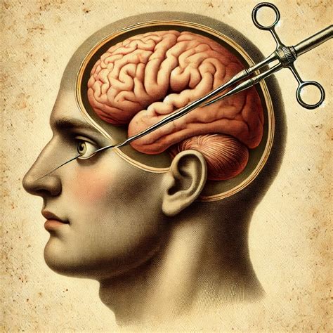 Strumento per lobotomia transorbitale (orbitoclasto)