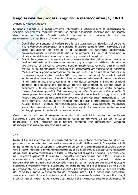 schema che illustra i processi metacognitivi