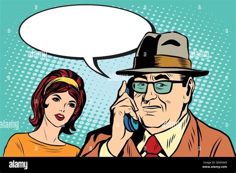 Illustrazione di un uomo adulto che parla al telefono con la madre mentre la fidanzata lo guarda infastidita