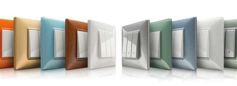 Esempi di design delle serie civili Vimar: Plana, Arkè, Idea