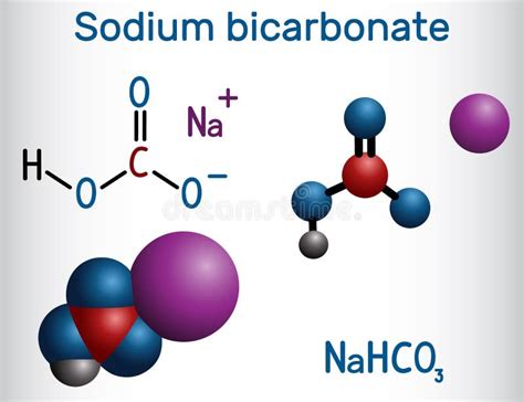 illustrazione di limone e bicarbonato di sodio