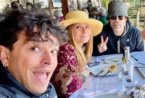 Alessandro Gassman e Mara Venier durante un'intervista