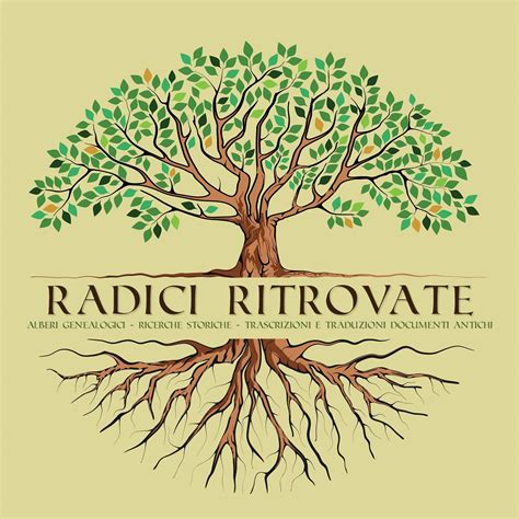 simbolo archetipico di un albero genealogico con radici profonde