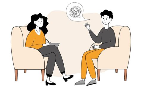 Illustrazione di una persona che riceve supporto psicologico