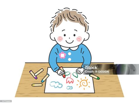 Illustrazione di un bambino con un oggetto transizionale