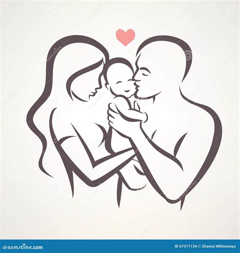 simbolo di una famiglia stilizzata