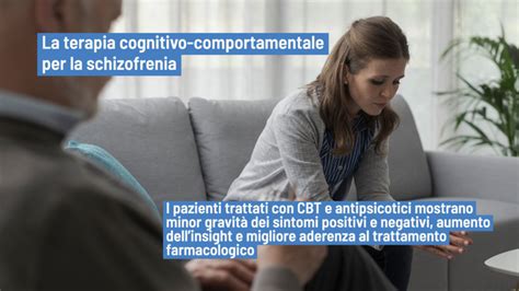 Infografica che illustra i diversi tipi di trattamento per la schizofrenia: farmacologico, psicoterapeutico e riabilitativo
