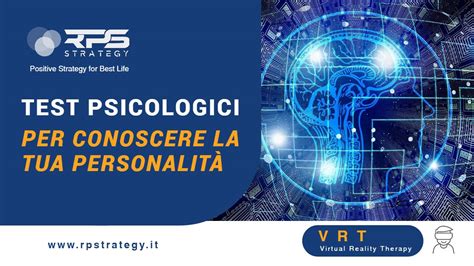 Illustrazione di vari strumenti psicodiagnostici: test di personalità, questionari, test cognitivi