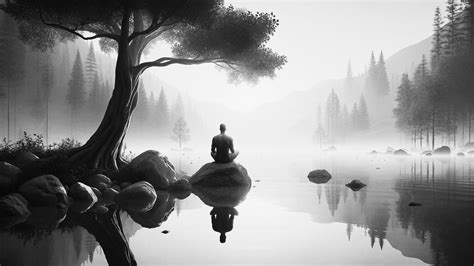 Immagine che evoca la serenità e la concentrazione sul momento presente, magari una persona che medita in un ambiente naturale.