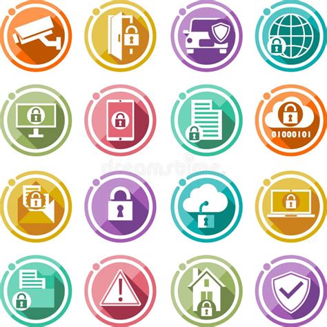 Illustrazione di una rete informatica con icone di sicurezza