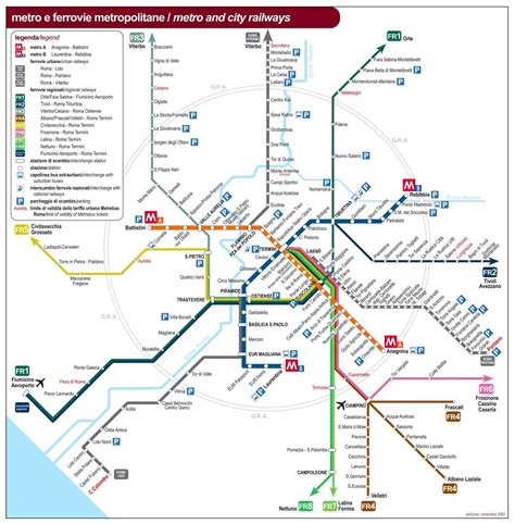 mappa rete trasporto pubblico Roma