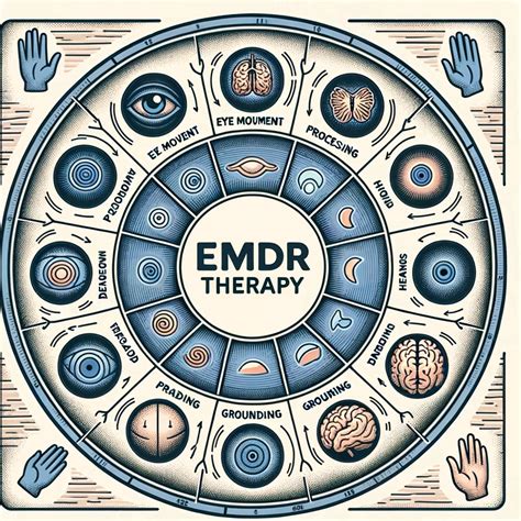 Infografica che illustra le fasi del trattamento EMDR