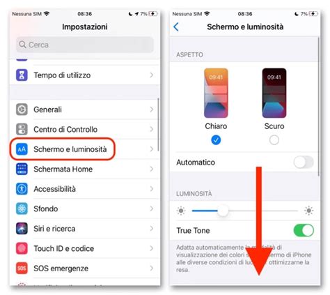 Schermata impostazioni ID chiamante su iPhone