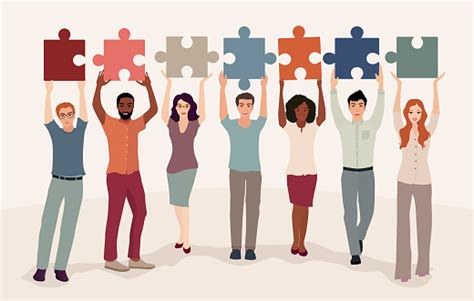 Illustrazione di persone con diverse abilità di apprendimento che collaborano