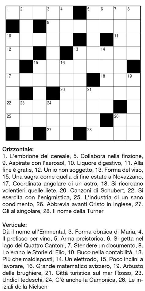 Cruciverba con la parola 