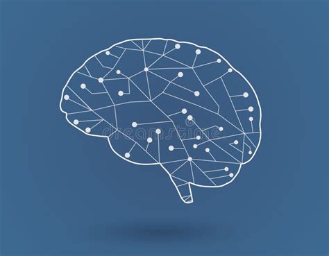 Illustrazione di un cervello stilizzato con aree evidenziate