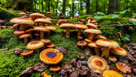 Immagine di funghi psilocibinici o di una pianta di ayahuasca