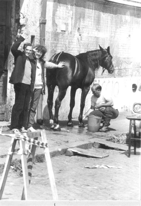 Il cavallo di Marco Cavallo in una foto storica