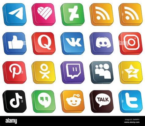 Icone stilizzate delle principali piattaforme social