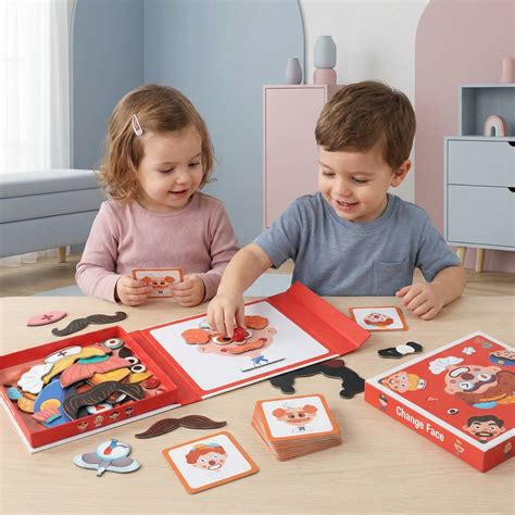 Puzzle con diverse espressioni facciali per bambini