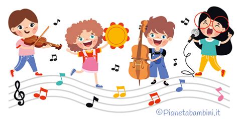 Illustrazione di diversi strumenti musicali per bambini