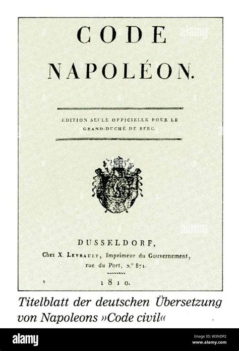 Copertina del Code Napoléon