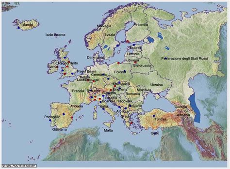 Mappa che mostra la distribuzione geografica del favismo