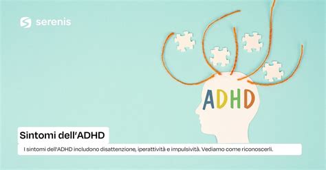 Diagramma che illustra i sintomi dell'ADHD e le possibili cause
