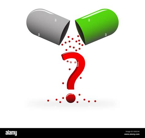 Immagine stilizzata di una pillola con un punto interrogativo
