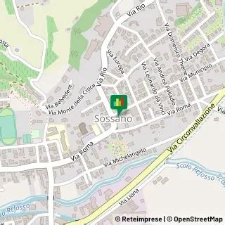 Mappa di Sossano con indicatori di servizi