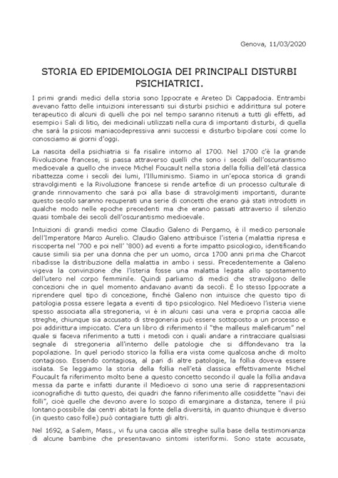 Storia dei manuali diagnostici psichiatrici