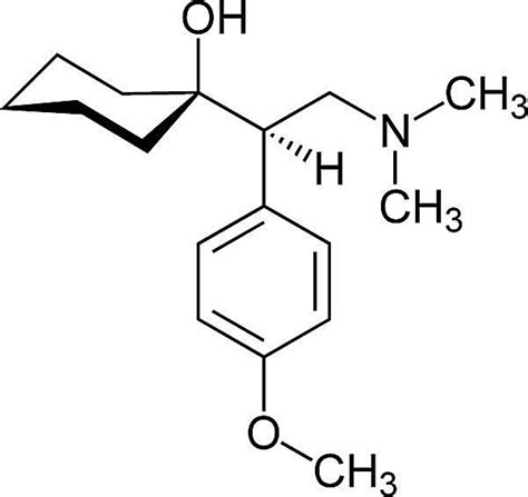 Struttura chimica della Venlafaxina