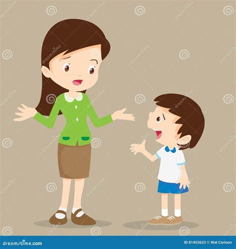 Illustrazione di un genitore che parla dolcemente con un bambino