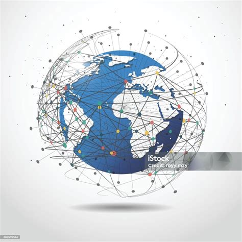 Illustrazione astratta che rappresenta la connessione e la disconnessione