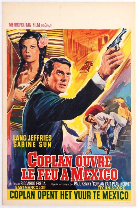 Locandina originale di Coplan ouvre le feu à Mexico
