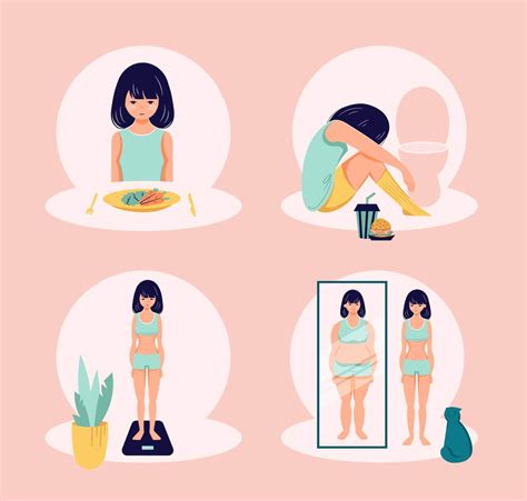 schema che illustra le differenze tra anoressia, bulimia e binge eating disorder