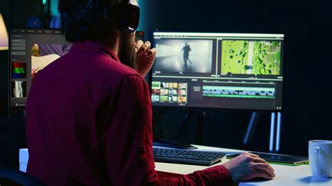 Schermata di un film con montaggio non lineare