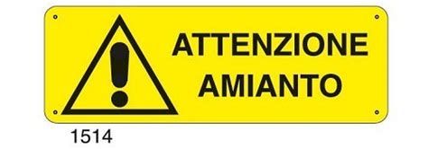 simbolo di pericolo amianto