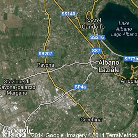 Mappa di Albano Laziale con indicazione dell'Istituto Murialdo