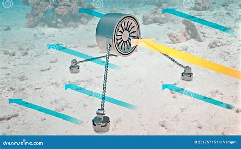 Illustrazione di un dispositivo per l'energia delle onde