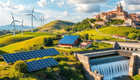 Mappa che mostra la produzione di energia rinnovabile per paese