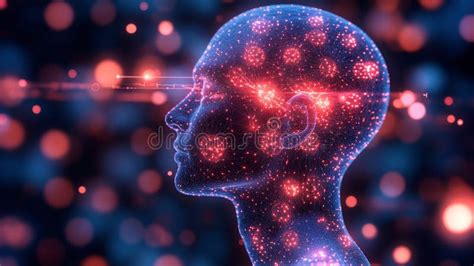 Illustrazione concettuale di un cervello con connessioni luminose che simboleggiano poteri psichici