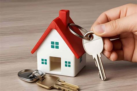 Un agente immobiliare che mostra le chiavi di una casa a un cliente