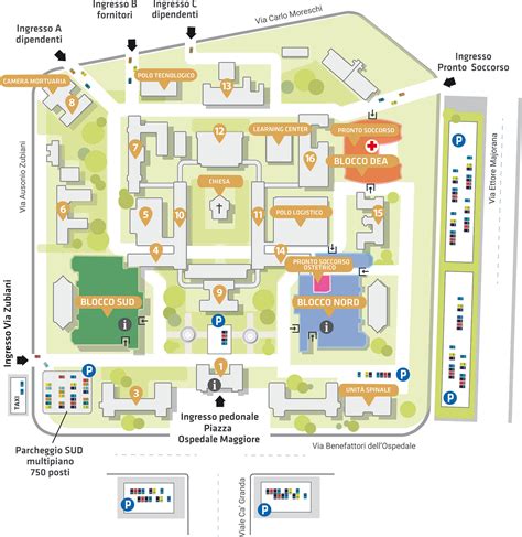Mappa dei padiglioni dell'Ospedale Psichiatrico di Volterra